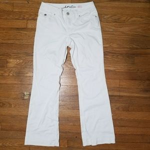 White Bootcut Denim Jeans